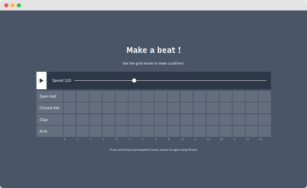 Step sequencer screenshot